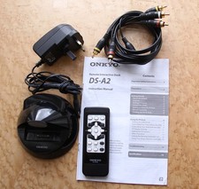 Onkyo DS-A2 Remote Interactive Dock Black  with Remote + Power + Cables
