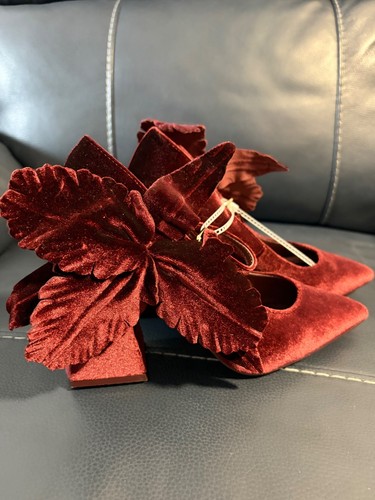Nwt cecelia burgundy velvet - nwt,