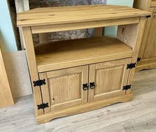 Set Of Corona Pine Furniture, Bookcase, Corner Tv Unit And Coffee Table