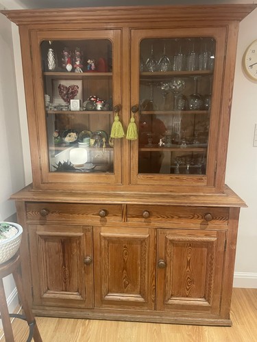 Large antique victorian pine - victorian,