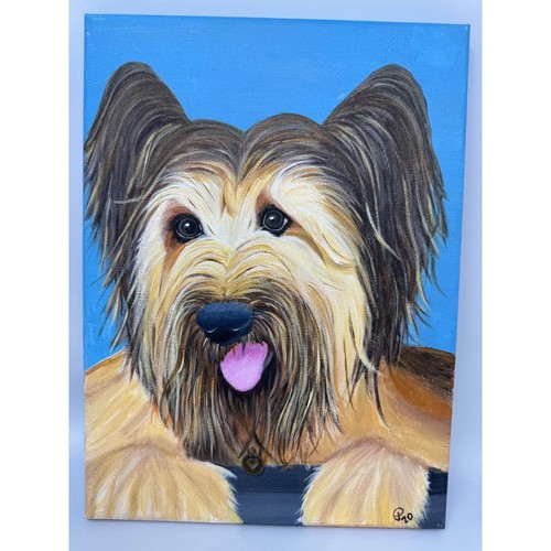 Real painting briard - painting, or