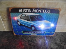 AWESOME CLASSIC AUSTIN MONTEGO METAL CAR SIGN WITH WORKING LIGHTS