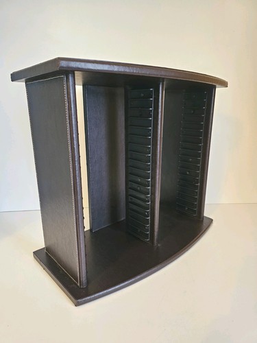 Storage rack faux leather - cd,