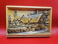 Vintage Osborne Ivorex Wall Plaque of Ann Hathaways Cottage