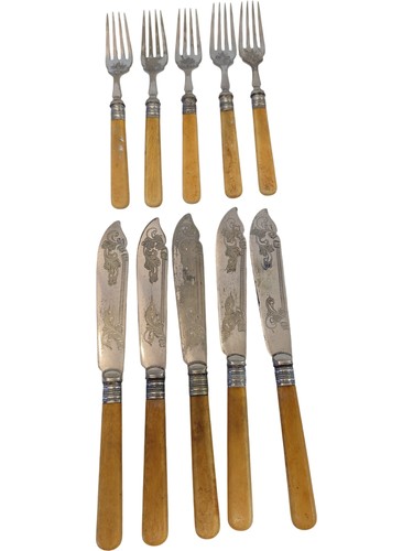 Vintage cutlery set with - cutlery,