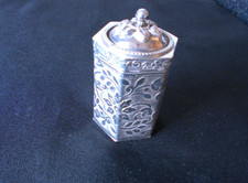 Solid Silver Tall Hexagonal