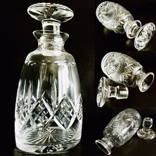 Vintage (1950s) Stuart Crystal “Glengarry / Cambridge” Decanter (9”/23cm, 1.2kg)