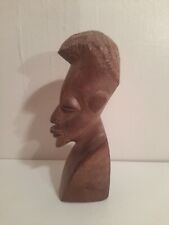 African Carved Wooden Head