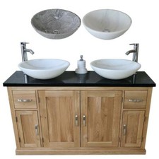 Solid Oak Bathroom Vanity Unit