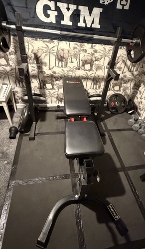 Home gym setup barbell bench - home,