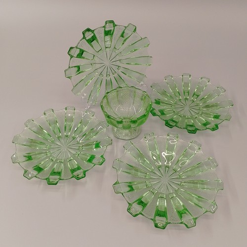 Art deco depression glass - deco,