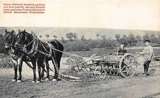 # K3011    HORSE DRAWN  FARMING EQUIPMENT   POSTCARD,