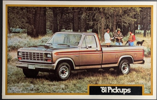 Postcard 1981 ford - 1981, pickup