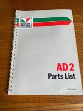 Lister Petter AD2 Diesel Engine Parts List