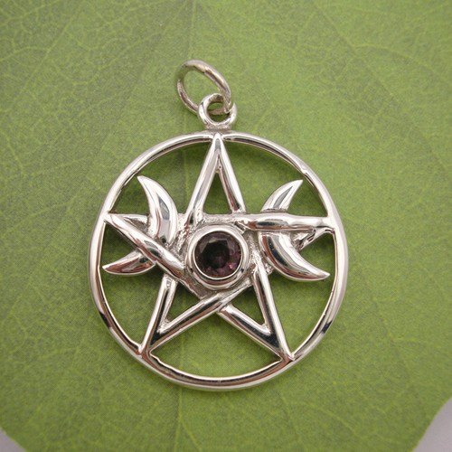 925 sterling silver pentagram - 925,