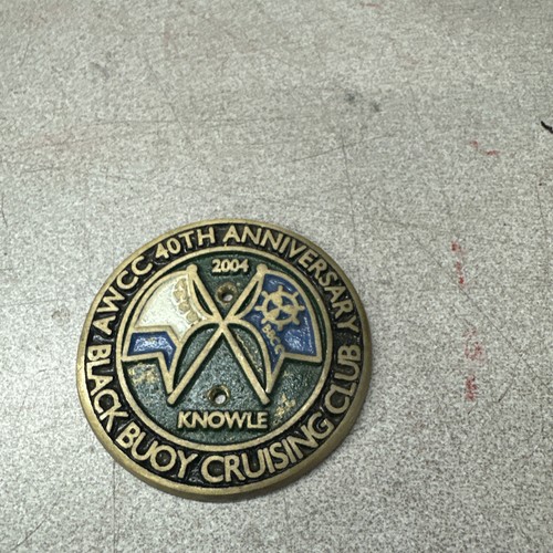 Canal boat brass plaque - canal,