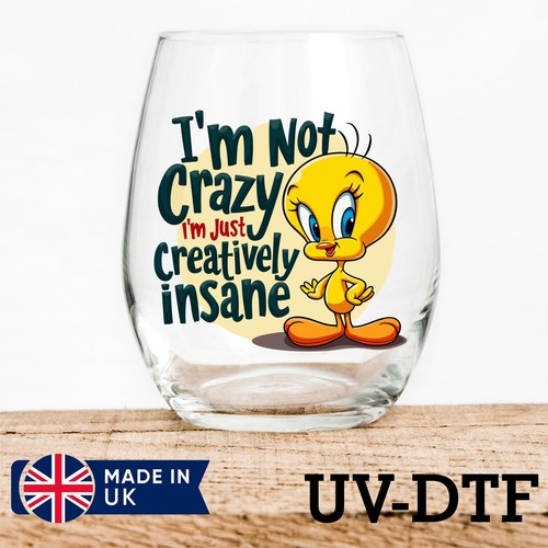 Tweety quote 8pcs dtf - quote, uv