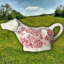 Vintage Crown Devon Fieldings Staffordshire Cow Creamer Jug Excellent Condition