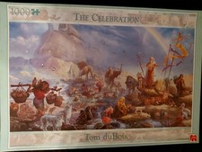 The Celebration 1000 Piece Jigsaw Puzzle Vintage Jumbo By Tom Du bois