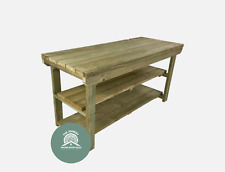 Wooden workshop work benches, heavy duty work table, garden work table