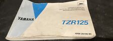 Genuine Yamaha Tzr Owners Manual 125 125r Retro Rare 4hw