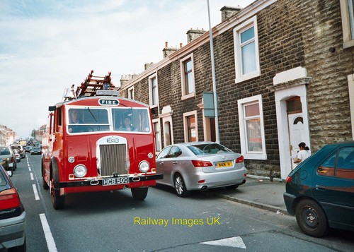 Photo 6x4 vintage fire engine - vintage,