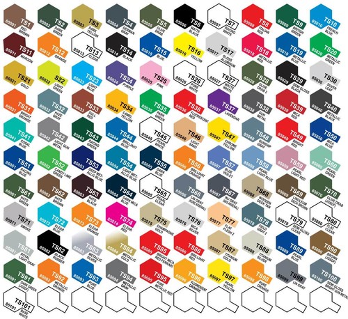 Tamiya spray paints - spray, ts