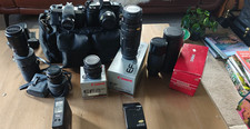 Vintage Photographic Equipment, Canon Pentax Cameras,  and Sigma Pentax Lenses