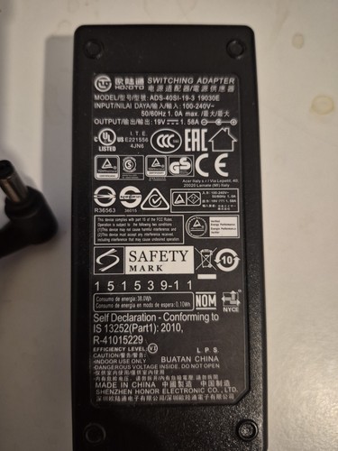 Switching adapter 19v 58a - adapter,, 1.58a