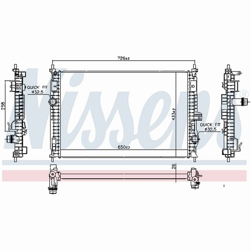 Radiator for peugeot 3008 - radiator,