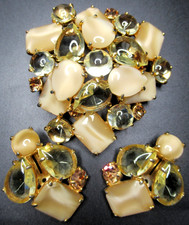 SCHIAPARELLI Huge Yellow & Tan