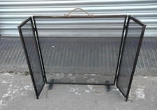 Vintage brass fire spark - , guard