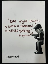 banksy drawing and painting on