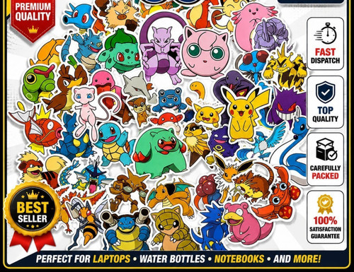 Pokemon stickers books - pokemon, laptop