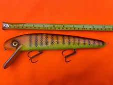 Vintage Painted 11” Grandma Bait Musky Muskie Crankbait Lure Trolling Lure Pike 