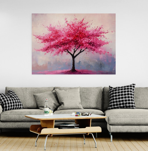 Pink cherry blossom - pink, tree