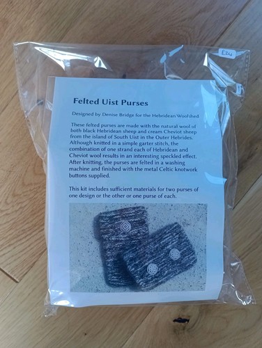 Knitting kit for felted purses - felted,