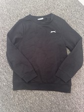 Slazenger Boys Black Crew Neck