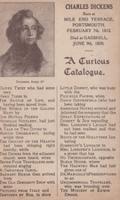 Literature Postcard - Charles Dickens, A Curious Catalogue  SW20269