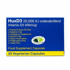 HuxD3 20,000iu Vitamin D3