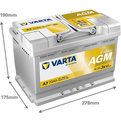 Varta agm vrla - agm, 12v