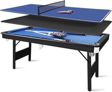 6FT Foldable 3 in 1 Game Table