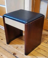 Vintage Singer Sewing Stool Vanity Bench with Storage, Art Deco VGC