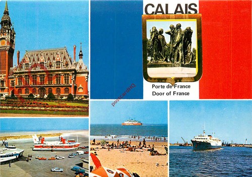 Postcard calais porte - calais,,