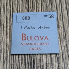Bulova 6CB #58 Pallet Arbor