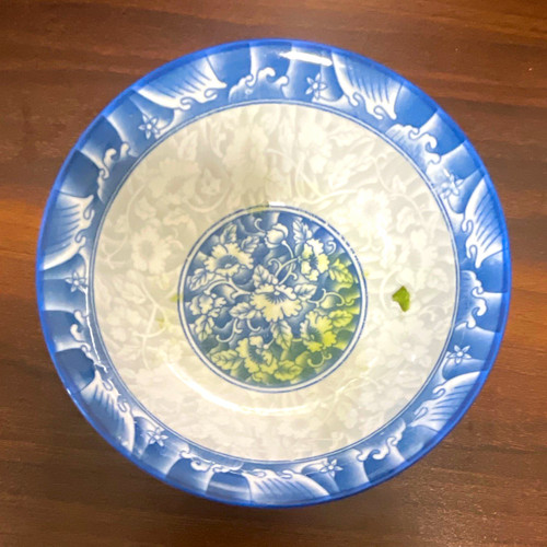 Blue white floral - blue, &