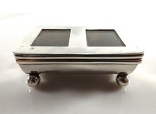 VICTORIAN DOUBLE DESK STAMP DISPENSER HALLMARKED BIRMINGHAM 1899 REF 1266/5