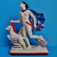 Art Deco ~ Diana The Huntress Figurine ~ Stunning Quality ~ Hand Painted