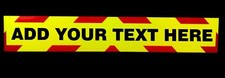 Add Your Own Text Fluorescent Magnetic / Self Adhesive vehicle warning sign