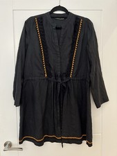 Zara Black Linen Dress